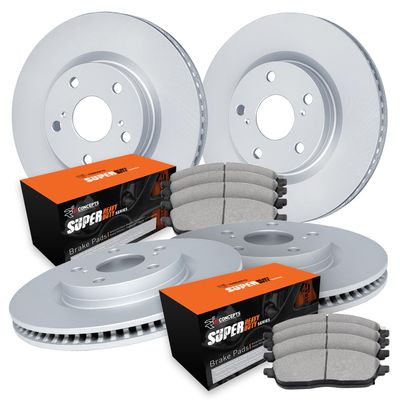 R1 Concepts Front and Rear Brake Kit Fits 1997-2005 Chevrolet Blazer