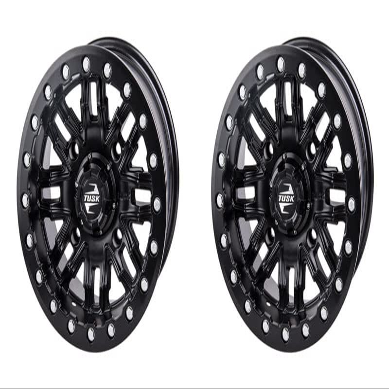 (2 Pack) 4/156 Tusk Nebo Beadlock Wheel 14x7 4.0 + 3.0 Matte Black For POLARIS RZR 900 Trail Sport 2021-2024