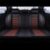 BPOOBP Luxury 5 Seats Car Seat Covers for Infinit#i M(M45/M56/M56X/M37X) Vehicles Front&Rear Seat Protector Waterproof Leather Seat Cushion (Black Coffee with Pillows) view 2