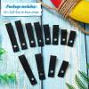 Patelai 12 Pcs Soft Loops Motorboat Cleats Quick and Secure Nylon Strap Tie Down Hood Loop Strap for Docking Bumper, 1.8'' 2.3'' 2.8'' 3.3'' Long 0.6'' Wide(Black) view 3