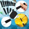 Patelai 12 Pcs Soft Loops Motorboat Cleats Quick and Secure Nylon Strap Tie Down Hood Loop Strap for Docking Bumper, 1.8'' 2.3'' 2.8'' 3.3'' Long 0.6'' Wide(Black) view 4
