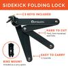 OTTOLOCK SIDEKICK Folding Lock - Heavy Duty Anti Theft Bicycle Lock With Key And Mount, Silicone-Coated, Electric Bike Accessories view 3