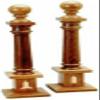 Masonic Regalia Wooden Free Mason Wood Columns Senior Warden and Junior Warden Emblems Sold as Pair view 1