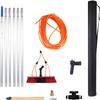 Water Fed Pole Kit,Water Fed Brush Window Cleaning Tool Kit, Window Cleaning Pole Rinse Bar Brush Window Washer Combo Window Washing Equipment for Car Indoor Outdoor High Windows (Size : 24FT/7.2M) view 1