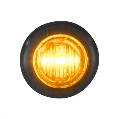 RecPro 10 LONG HAUL 3/4" AMBER LED CLEARANCE MARKER BULLET TRUCK TRAILER LIGHTS BARE WIRES
