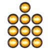 RecPro 10 LONG HAUL 3/4" AMBER LED CLEARANCE MARKER BULLET TRUCK TRAILER LIGHTS BARE WIRES view 3
