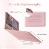Mymazn Car Registration & Insurance Holder - PU Leather Document Holder with Magnetic Closure for Driver's License & Essential Papers, Pink view 3