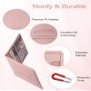 Mymazn Car Registration & Insurance Holder - PU Leather Document Holder with Magnetic Closure for Driver's License & Essential Papers, Pink view 4