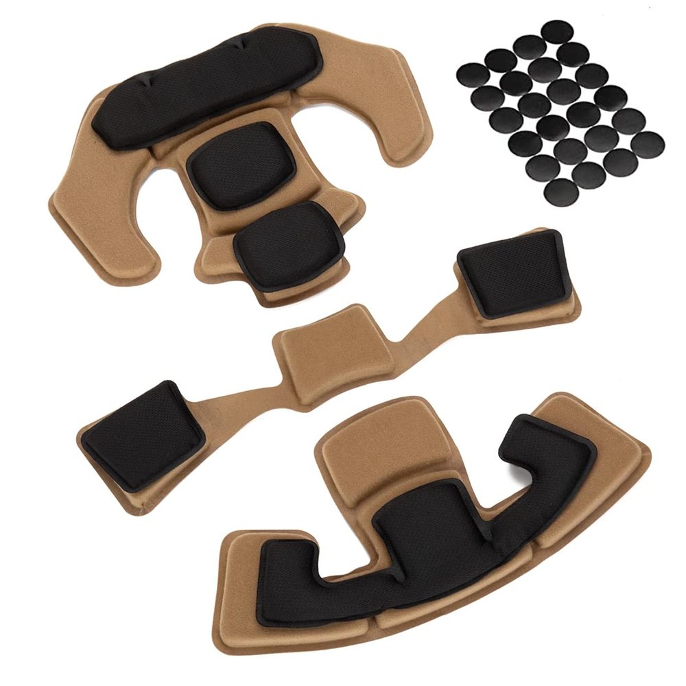 Tactical Airsoft Helmet Memory Foam Pad Padding Protective Mat Kits for ACH Fast MICH IBH AF PASGT MT Helmet