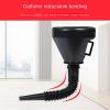 Portable Large Refueling Funnel with Filter Mesh Car Motorcycle 2 in 1 Refueling Funnel Engine Oil Fuel Filter Plastic Rubber Funnel Refueling Tool Universal view 3