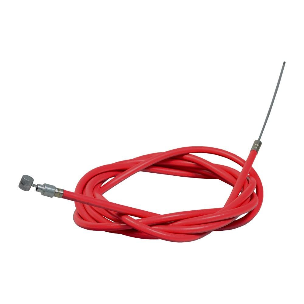 AlveyTech Brake Cable for the GOTRAX GXL V2 and Apex Pro Electric Scooters - 74-1/2" (6') Overall Length, 68-7/8" Red Sleeve Length