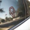 Rasta Reggae Lion of Judah Vinyl Cutout Sticker Rub On Decal 3.25-by-3.75 Inches (Teal) view 2