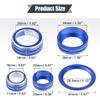 X AUTOHAUX 4pcs Air Conditioner Knob Ring Covers Volume Knob Control Knob Start Stop Push Button for Honda CRV 2017 2018 2019 2020 2021 Blue view 4