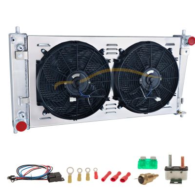 ASCIUTTA 4 Row Aluminum Radiator For 1999-2004 00 01 02 03 Ford F150 F250 F350 Expedition for Lincoln Navigator/Blackwood 4.2L 4.6L 5.4L,Radiators + Shroud + 14" Fan