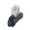 Relay 1Set Power Relay Coil General Purpose Relay LY2 DPDT LY2NJ Relais DC 12v/24v AC 110v/220v Relay Switch with Socket Base (Size : 12V VAC) view 1