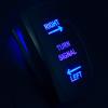 MCSADVENTURES Vertical Rocker Turn Signal Kit for RZR 20-24 Pro XP, Pro R, Turbo R (Front: Fang Only, Blue Backlit Switch) view 3