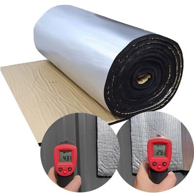 Etlegor Heat Shield for Sunroom Roof, Aluminium Foil Sunroom Roof Insulation Panels Car Sound Deadening Mat High Temperature Flame Retardant Insulation Film Firewall Heat Shield Closed Cell Foam