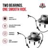 Front Wheel Bearing and Hub Assembly Set of 2 - Compatible with Cadillac, Chevrolet, GMC - Escalade, Escalade ESV, Escalade EXT, Avalanche 1500, Express 1500, Express 2500 - Replaces 515036, 51503 view 2