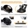 Xprite 2x16" Emergency Dash Strobe Lights, 22 Modes & Stable Vacuum Suction Cups, Windshield Visor Traffic Aluminum Dual Lightbar for Construction Trucks Plows Postal Security Cars Red Blue view 3