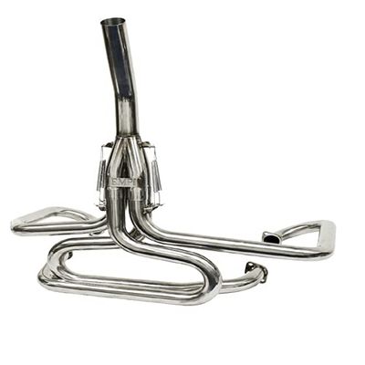 Bobcat Exhaust, 1-1/2" with Straight Stinger, Stainless, Compatible with Dune Buggy