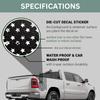 Veteran Distressed American USA US Flag Truck Tailgate Vinyl Decal Sticker Compatible with Most Pickup Trucks - Decal (10" x 18") (Gold Metallic) view 3