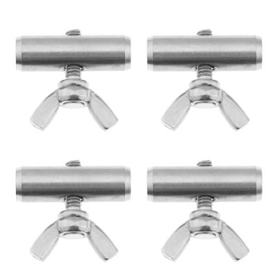 Create idea 4PCS Awning Rail Stoppers 8mm for Campervan Motorhome Boat Camping Tent Equipment Awnings Accessories Stainless Steel 25x8mm