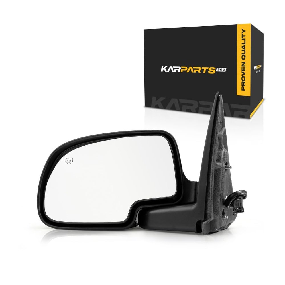 For Chevy Avalanche 1500/2500 2002 Door Mirror Driver Side | Power | Heated | Manual Folding | Chrome | GM1320173 | 15179829