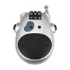 X AUTOHAUX Motorcycle Bike Helmet Lock Portable 3 Digit Security Resettable Lock Anti-Theft Luggage Lock Silver Tone view 1
