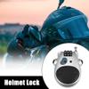 X AUTOHAUX Motorcycle Bike Helmet Lock Portable 3 Digit Security Resettable Lock Anti-Theft Luggage Lock Silver Tone view 2