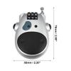 X AUTOHAUX Motorcycle Bike Helmet Lock Portable 3 Digit Security Resettable Lock Anti-Theft Luggage Lock Silver Tone view 4