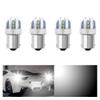 OtpOutopa 1156 S25 BA15S LED Bulbs Brake Lights Strobe Flashing or Long Light White 6SMD for Car Turn Signal Lights Stop Light Tail Light Reverse Lamp 1073 1093 1129 1141 1206 Bulbs (4PCS) view 1