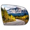 Passenger Right Side Heated Mirror Glass Fits for Jeep Cherokee 2014-2019, Compass 2017-2021 Replacement for 68228918AA 68228912AA 68228910AA view 1