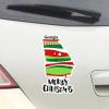 Christmas Stickers Georgia State Car Window Stickers Christmas Decoration Georgia Map Car Decal Window Decal Merrry Christmas Sweet Home Vinyl Decal for Car Truck Bumper Window Laptop view 3
