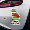 Christmas Stickers Georgia State Car Window Stickers Christmas Decoration Georgia Map Car Decal Window Decal Merrry Christmas Sweet Home Vinyl Decal for Car Truck Bumper Window Laptop view 4