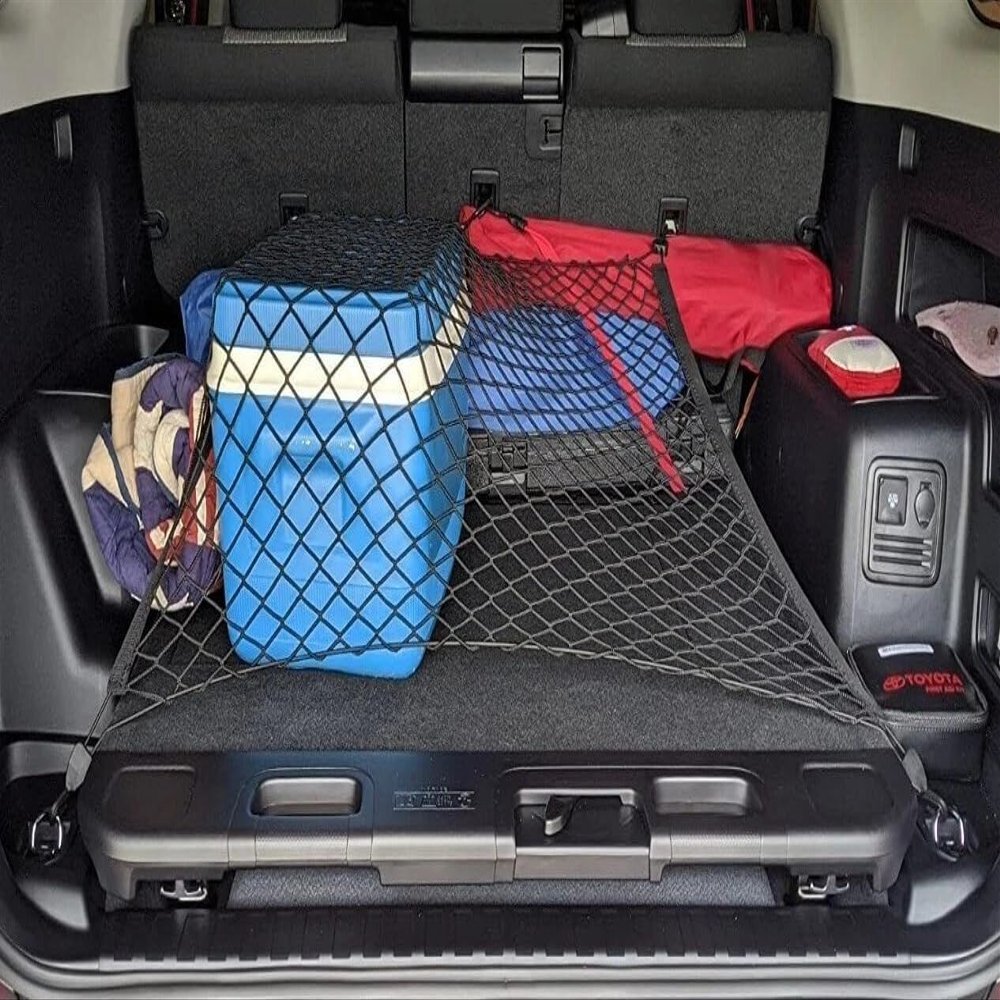 EACCESSORIES EA Trunk Organizer Cargo Net for Infiniti QX60 2022-2026 Floor Style Cargo Net for SUV Premium Mesh Elastic Car Trunk Organizer Vehicle Carrier Storage Compatible with QX60