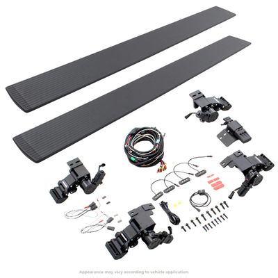 RealTruck Volt Power Running Boards for RAM 1500 (2019-2025) Quad Cab | Aluminum, Protective Bedliner Coating | 20430680T | Electric Powerstep & Retractable Steps