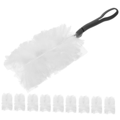 Cabilock 10pcs Home Duster Brush Disposable Replacement Hand Duster for Easy of Delicate Car