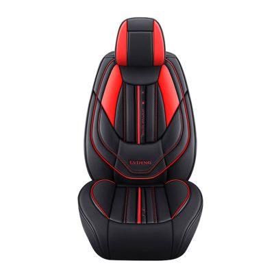 rasiarpio 1 Pieces Front Car Seat Cover for Charger 2008-2021 Not Suitable for SXT Models Automotive Seat Covers Water Proof Faux Leather Universal Vehicle Cushion Cover (Black Red)