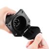 6-24V 7 Pin Round Trailer Plug Connector, Wiring Adapter for Caravan Towbar Towing, Heavy-Duty Truck Accessor view 3