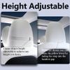 TESBEAUTY Car Headrest Pillow, 2 Packs Genuine Nappa Leather, Car Neck Pillow for Tesla Model Y/Tesla Model 3/X/S, Neck Support Cushion White, Strap Length Adjustable, Pillow Thickness Adjustable view 3