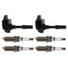 TRQ Ignition Coil and Spark Plug Kit 6 Piece Iridium Spark Plugs view 3