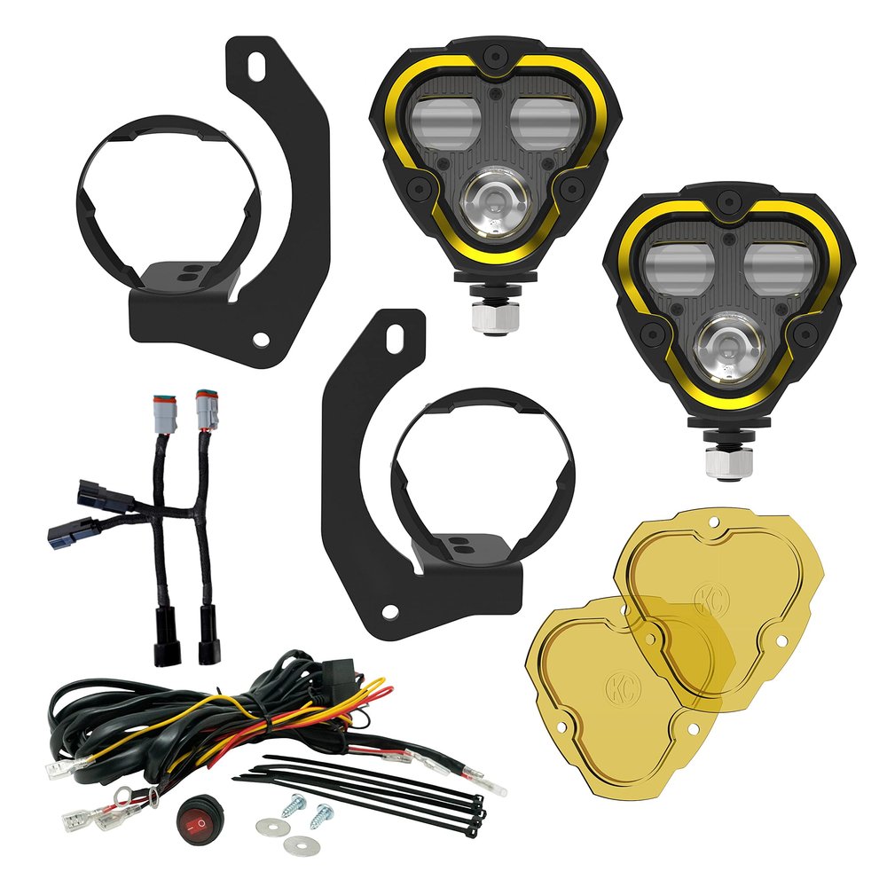 FLEX ERA 3 Dual Mode SAE Fog Lights - 2-Light Master Kit - JK/JL/JT Steel Bumpers