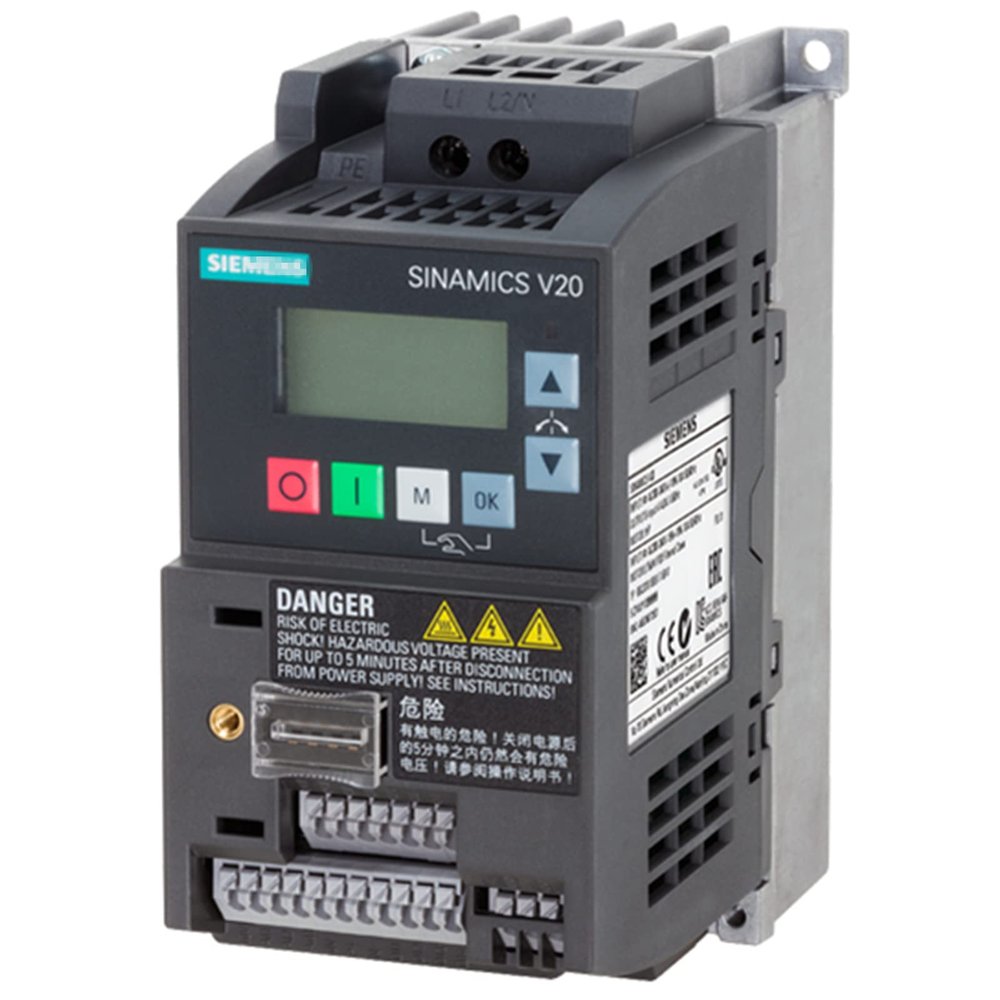6SL3210-5BB17-5UV1 Sinamics V20 Industry Inverter 0.75kW 1HP Inverter VFD 6SL3 210-5BB17-5UV1 Sealed in Box 1 Year Warranty Fast