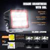 Nilight 3 Inch Cube 20 W 2200LM 10Super Spot LED Pod Light with DRL view 4