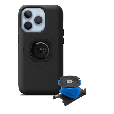 Quad Lock Stem/Handlebar Bike Phone Holder Kit with MAG Phone Case for iPhone 14 Pro