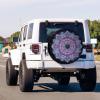 Foruidea Mandala Spare Tire Cover with Backup Camera Hole Wheel Tire Cover Fit Trailer, RV, SUV and Many Vehicle 16inch view 2