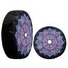 Foruidea Mandala Spare Tire Cover with Backup Camera Hole Wheel Tire Cover Fit Trailer, RV, SUV and Many Vehicle 16inch view 3