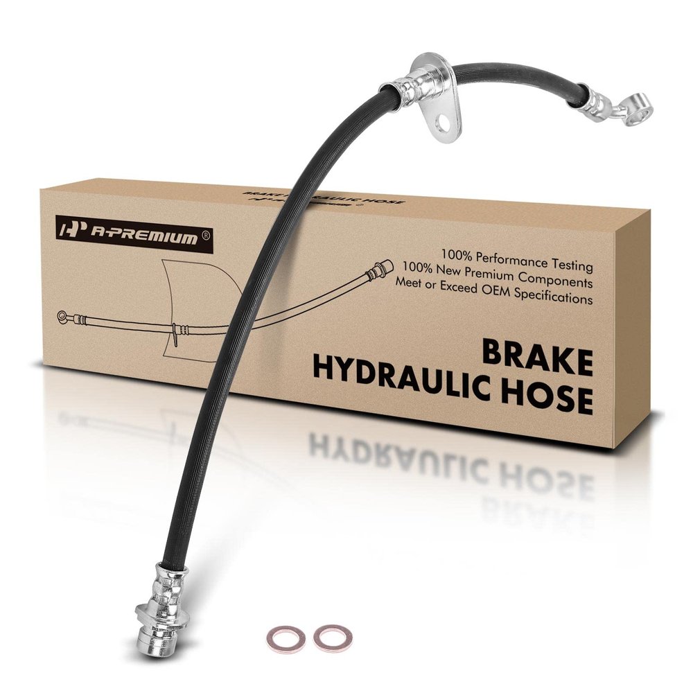 A-Premium Front Driver Side Brake Hydraulic Hose Compatible with Select Honda Models - Odyssey 2011 2012 2013 2014 2015 2016 2017 - Replace# 01465TK8A01