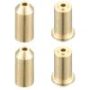 Sunnyray 4 Pcs Dual Gas Refill Adapter Brass Lighter Gas Refill Adapter Fluid Fuel Gas Refill Adapter Compatible with St Dupont Lighter, Gold view 1