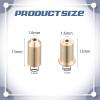 Sunnyray 4 Pcs Dual Gas Refill Adapter Brass Lighter Gas Refill Adapter Fluid Fuel Gas Refill Adapter Compatible with St Dupont Lighter, Gold view 2